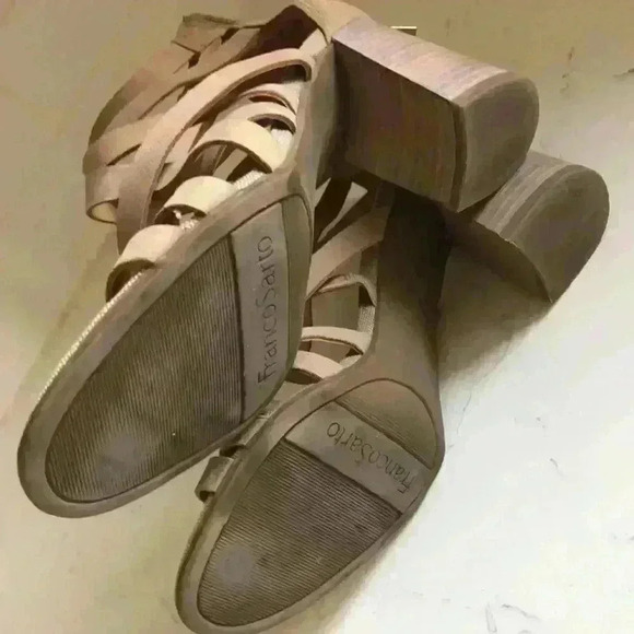 Franco Sarto High Heel Beige Sandal - Picture 5 of 7